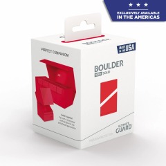 Ultimate Guard Deck Box: Boulder 100+ Solid Red UGD011373